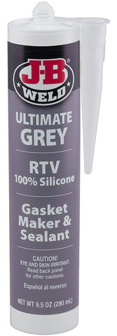 J-B Weld 32927 Ultimate Grey RTV Silicone Gasket Maker and Sealant 9.5 OZ