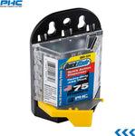 Pacific Handy Cutter QBD324 Quick Action Blade Dispenser, Blade Bank with 75 SB-92 Standard Utility Blades