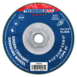 4-1/2 X 3/16 X 5/8-11 Green Ceramic Grinding Wheel