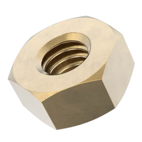 M8 x 13mm Hexagon Nuts (DIN 934) - Brass