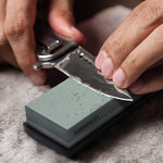 KEENBEST Actual Grit Premium Material Sharpening Stone 2 Side 400 1000 Whetstone Set Kitchen Knife Sharpener Stone