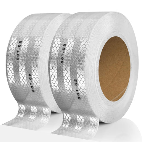 Sevensparta - DOT-C2 Reflective Safety Tape 2 Inch x 100 Feet (Silver)