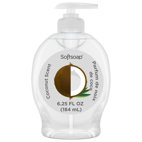 Softsoap- Liquid Hand Soap Coconut Scent 6.25 fl oz Pump Bottle
