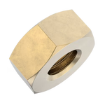M6 x 10mm Hexagon Nuts (DIN 934) - Brass