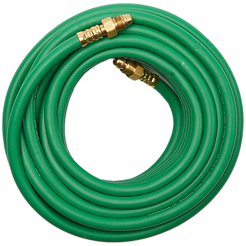 TECHNIWELD GREEN ARGON HOSE 1/4 X 25 W/FITTINGS