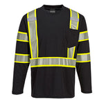 S346 - Iona Plus Long Sleeve T-shirt  Black