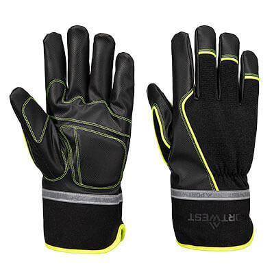 A753 - Cold 450 PU Waterproof Mechanical Glove  Black
