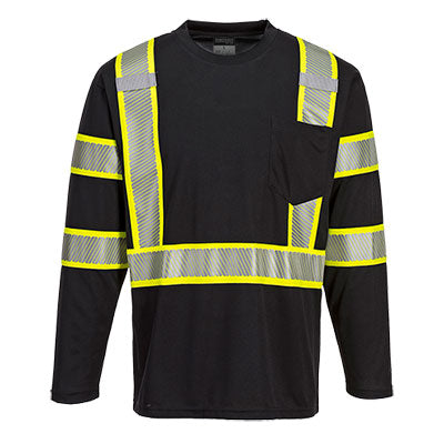 S346 - Iona Plus Long Sleeve T-shirt  Black