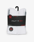Layer 8 Performance Crew Sock (12-Pack White)