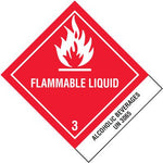 DOT Shipping Labels - Flammable Liquid UN3065