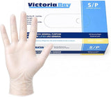 White Latex Disposable Gloves, 100ct