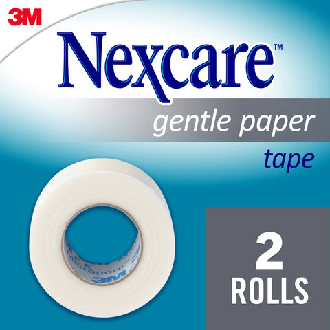 Nexcare Gentle Paper Carded Tape, Hospital Grade, 2/Rolls
