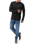 Wrangler Workwear - Men's Long Sleeve Poly Performance Pocket T-Shirt