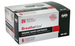SAS Safety Corp - BreatheMate Organic Vapors Cartridges - 6/bx