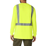 Genuine Dickies - Men's Hi-Vis Long Sleeve Safety Tee with 3M™ Scotchlite™ Reflective Taping