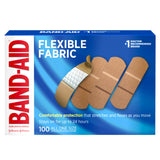 Band-Aid Brand Flexible Fabric Adhesive Bandages, All One Size, 100 ct