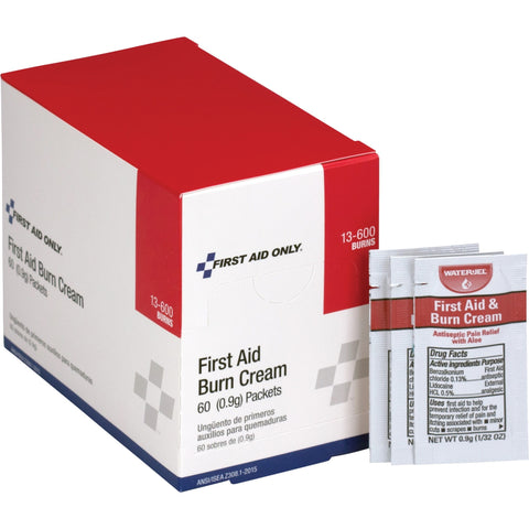 First Aid Only Burn Cream Packets, 60 / Box (Quantity)