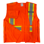 5-Point Breakaway Hi-Viz Safety Vest, Orange
