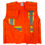 5-Point Breakaway Hi-Viz Safety Vest, Orange