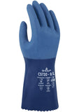 G&S 12" Blue Nitrile, Rough Grip, Fully Coated Gloves