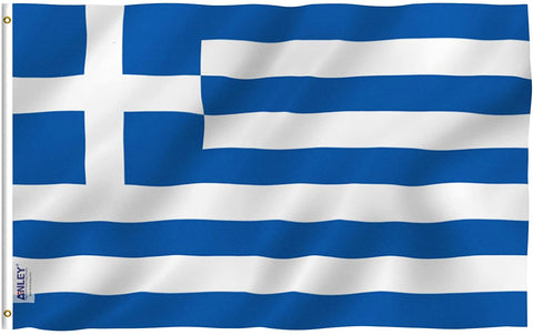 Anley Fly Breeze Series - Greece Polyester Flag - 3' x 5'