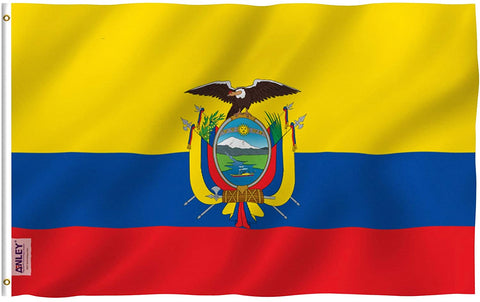 Anley - Ecuador Polyester Flag - 3' x 5'