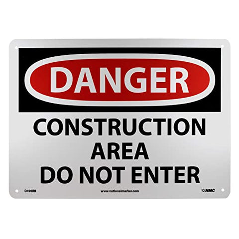 NMC - "DANGER - CONSTRUCTION AREA DO NOT ENTER"