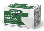 Curad - Alcohol Prep Pads, Thick Alcohol Swabs - 100ct. Medium