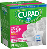 Curad - Stretch Rolled Gauze, 5 Count