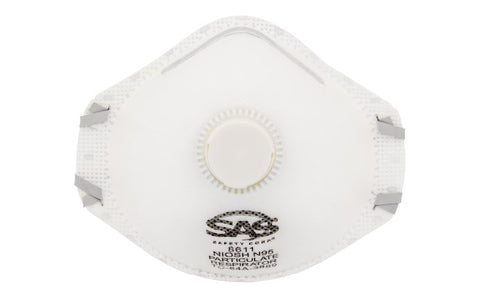 SAS Safety - N95 Valved Particulate Respirator - 1 Mask Per Package (Priced Per Package)