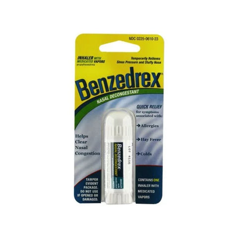Benzedrex - Inhaler Nasal Decongestion Quick Relief Temporary Allergies