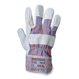 PW A210 - Leather Rigger 260 Cow Split Palm Bar Glove