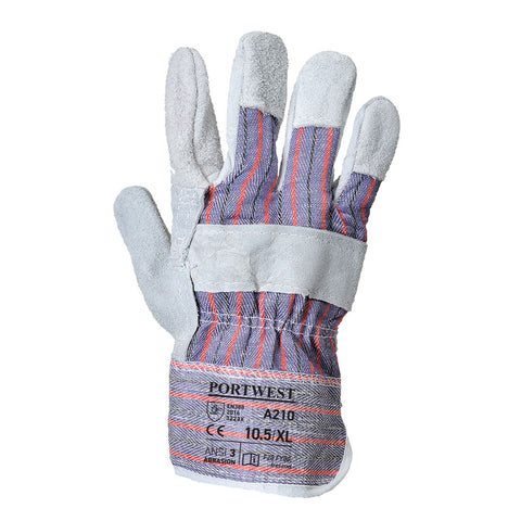 PW A210 - Leather Rigger 260 Cow Split Palm Bar Glove