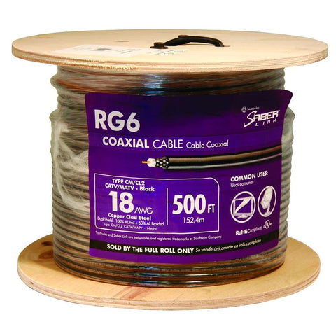 RG6 Coaxial Cable Black