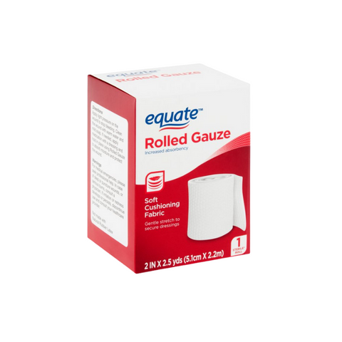 Equate Rolled Gauze, 2 inches X 2.5 yards, 1 count