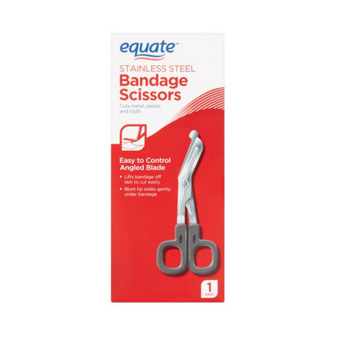 Equate Stainless Steel Bandage Scissors, Ea.