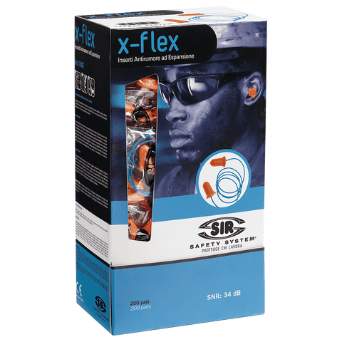 SIR - X-FLEX CORDED EARPLUGS 200 PAIRS