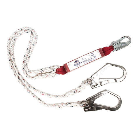 PW-FP25 - Double Lanyard With Shock Absorber