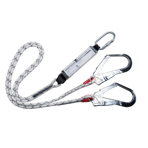 PW FP55 - Double Kernmantle 1.8m Lanyard With Shock Absorber