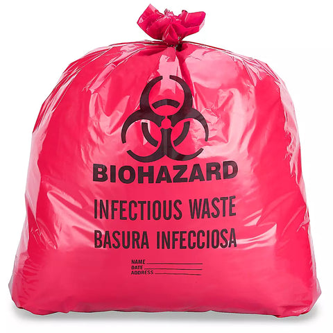 Biohazard Trash Liner - 20-30 Gallon, Ea.