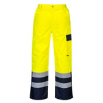 PW S686 - Hi-Vis Contrast Trousers - Lined