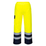 Portwest S686 - Hi-Vis Contrast Trousers - Lined