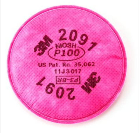 3M™ Particulate Filter 2091, P100 - 2ct. Pack