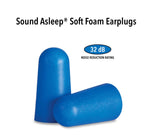 SoundAsleep® Soft Foam Earplugs - 12-pair Box with Travel Case