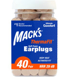 ThermaFit™ - Soft Foam Earplugs - 40-pair Jar