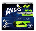 Hi Viz Corded Foam - Earplugs - Shooters Soft Foam