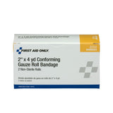 First Aid Only - 2"X 4 Yd. Conforming Gauze Roll, 2 Per Box