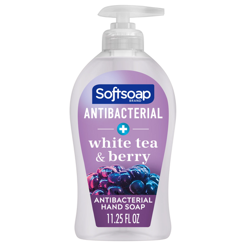 Softsoap - Antibacterial Liquid Hand Soap Pump, White Tea and Berry, 11.25 oz
