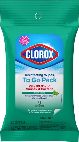 Clorox - Disinfecting Wipes, To-Go Pack (Fresh Scent) , 2.1oz