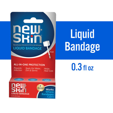 New-Skin - Liquid Bandage, Waterproof Bandage for Scrapes and Minor Cuts, 0.3 fl oz